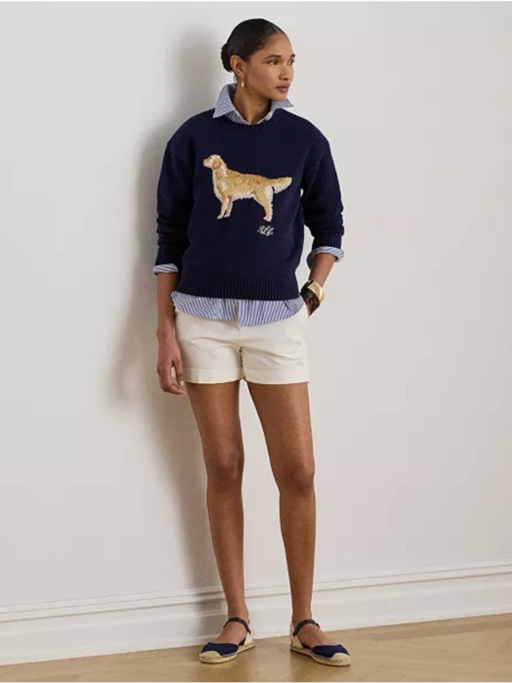 Lauren Ralph Lauren Cotton Dog Sweater - Picture 5 of 11